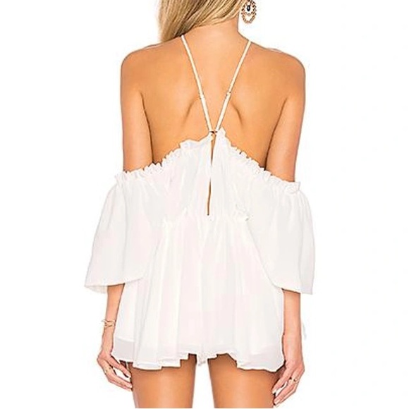 🐚 Michael Costello x REVOLVE Austin Romper size M - Picture 3 of 6